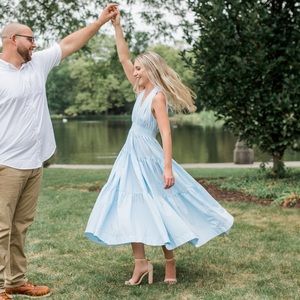 Anthropologie Cyllene Tiered Maxi Dress